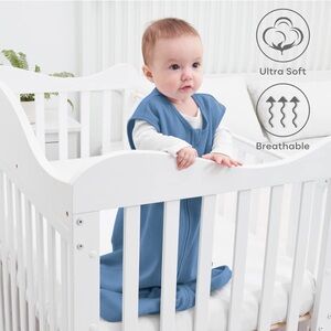 YOOFOSS Baby Sleep Sack 18-24 Months Wearable Blanket 2-Way Zipper Blue NEW